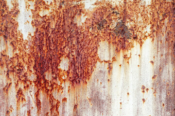 Rust of metals.Corrosive Rust on old iron white.Use as illustration for presentation.corrosion.	