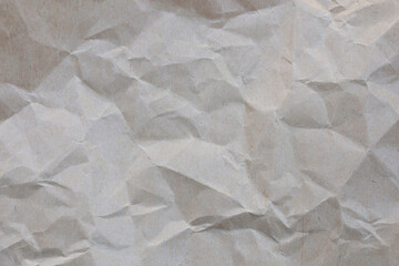 Crumpled brown paper texture background