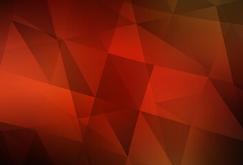 Light Red vector abstract polygonal template.