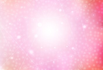 Light Pink vector layout with flat lines.