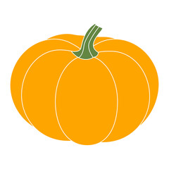 Pumpkin vector. Orange Pumpkin icon