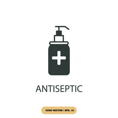 antiseptic icons  symbol vector elements for infographic web