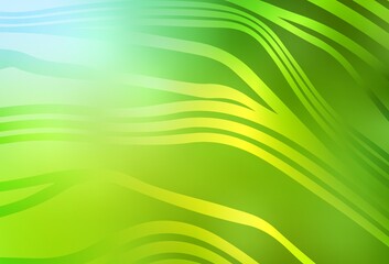 Light Green, Yellow vector template with wry lines.