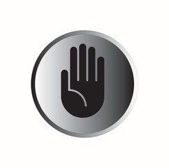 This image shows a vector illustration of a stop sign