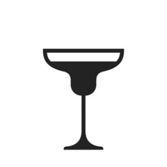 margarita glass icon. liquor and cocktail symbol. isolated vector image - obrazy, fototapety, plakaty