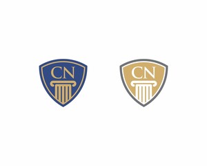 Letter CN, Law Logo Vector 001