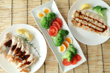 ヘルシータンパク質プレート（栄養バランス食事）