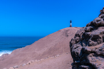 Vista del faro de Cerro Azul, Ca&ntilde;ete