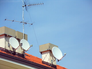 Dish Antennas on a roof