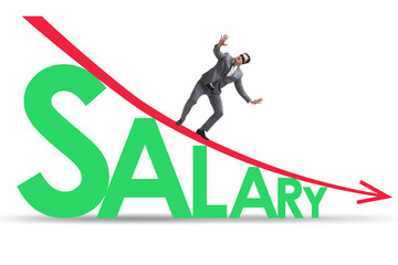 Salary inflation concept in crisis