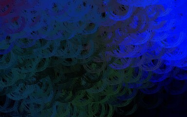 Dark BLUE vector background with lines.