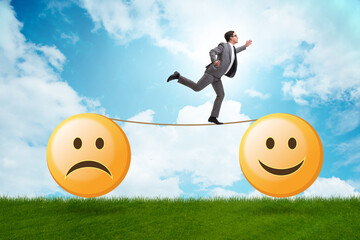 Service quality improvement concept with businessman