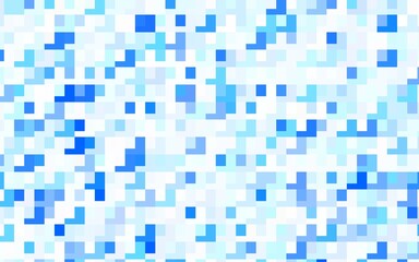 Fototapeta premium Light BLUE vector background with rectangles.