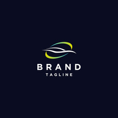 Elegant Global Sports Car Silhouette Logo Design. Elegant car silhouette logo design with sporty lines and curves.