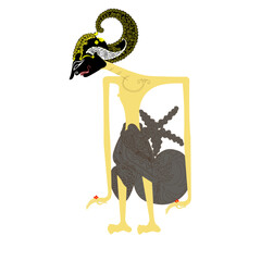 Arjuna shadow puppet