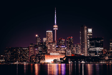 Toronto stad bij nacht