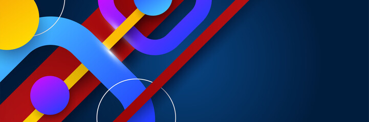 geometric polygonal banner background