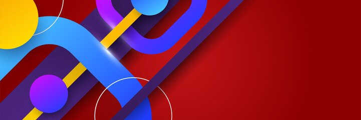 Abstract geometric design banner web template. Vector liquid shape layout banners. Template ready for use in web or print design.