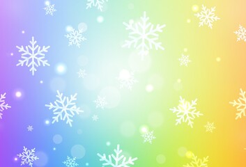 Light Multicolor vector texture in birthday style.