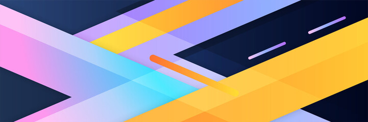 Abstract colorful colourful geometric banner background