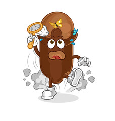 clove catch butterfly illustration. character vector