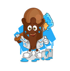 clove painter illustration. character vector