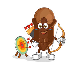 clove native american tribe. cartoon mascot vector