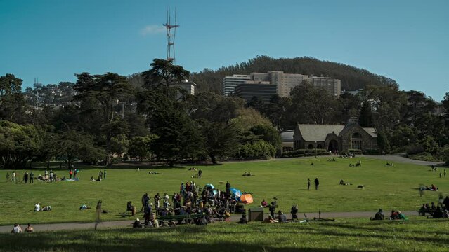 Hippy Hill Golden Gate Park Drum Circle Sutro Tower Timelapse