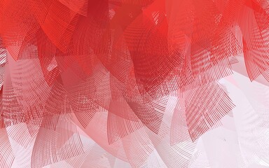 Light Red vector template with chaotic shapes.