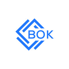 BOK technology letter logo design on white  background. BOK creative initials technology letter logo concept. BOK technology letter design.