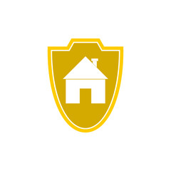 House shield icon logo isolated on white background