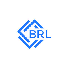 BRL technology letter logo design on white  background. BRL creative initials technology letter logo concept. BRL technology letter design.