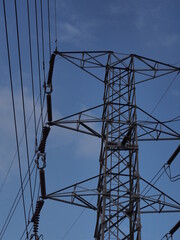 power lines of the sky