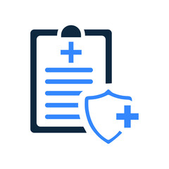 Obraz premium Health insurance, medical bill icon. Editable vector graphics.