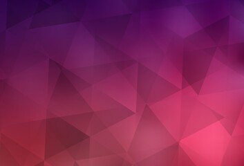 Dark Purple, Pink vector polygonal template.