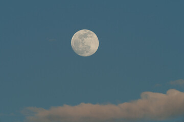 Image of a gibbous waxing moon taken in Los Angeles County.