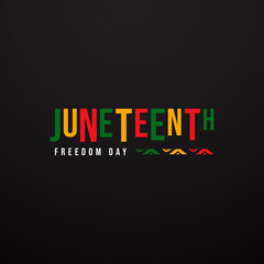 Juneteenth Freedom Day Background Event