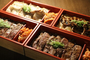 美味しそうな焼肉弁当
