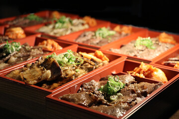 美味しそうな焼肉弁当