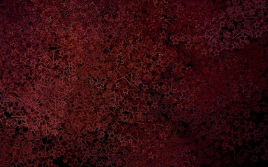Dark Red vector pattern with christmas stars.
