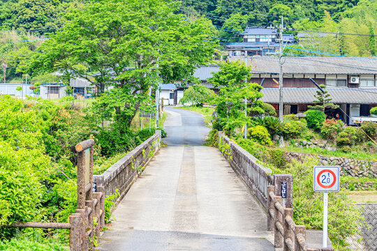 初夏の分寺橋　大分県宇佐市　Buji bridge in early summer. Ooita Usa city.