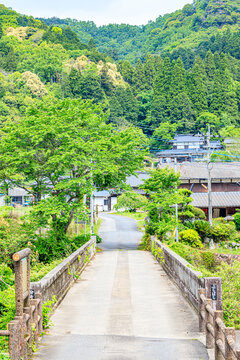 初夏の分寺橋　大分県宇佐市　Buji bridge in early summer. Ooita Usa city.