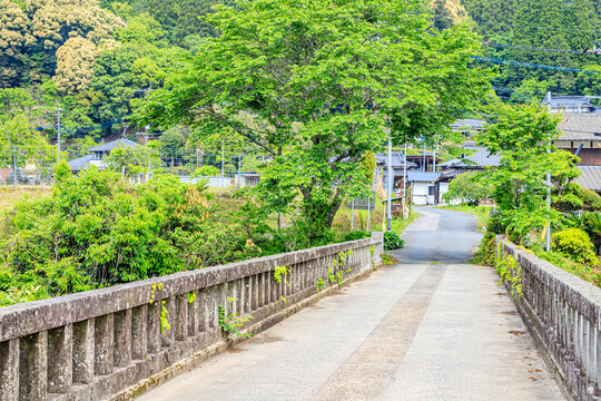 初夏の分寺橋　大分県宇佐市　Buji bridge in early summer. Ooita Usa city.