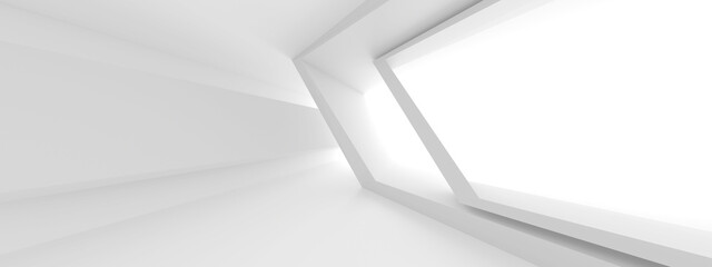 White Interior Wallpaper. Simple Business Construction