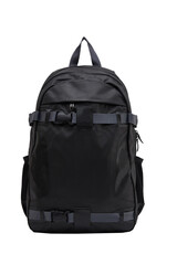 Stylish, fashionable backpack for travel and outdoor activities on an isolated white background