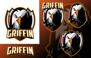 eagle gaming mascot esport logo Premium vector © Ardhy