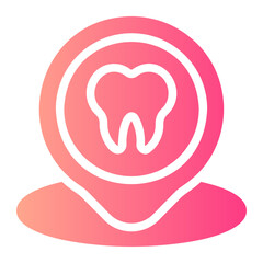 Dental care gradient icon