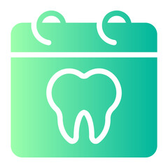 dental checkup gradient icon