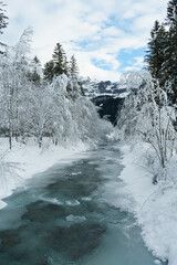 winter in the mountains