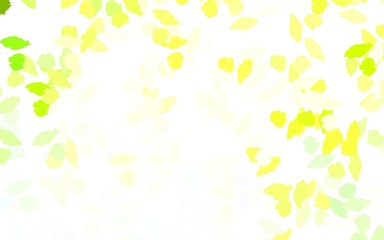 Light Green, Yellow vector texture with abstract forms.